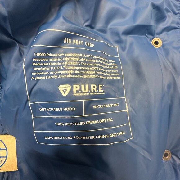 Gap Big Puff Cropped Jacket - Imperial Blue - Picture 7 of 7